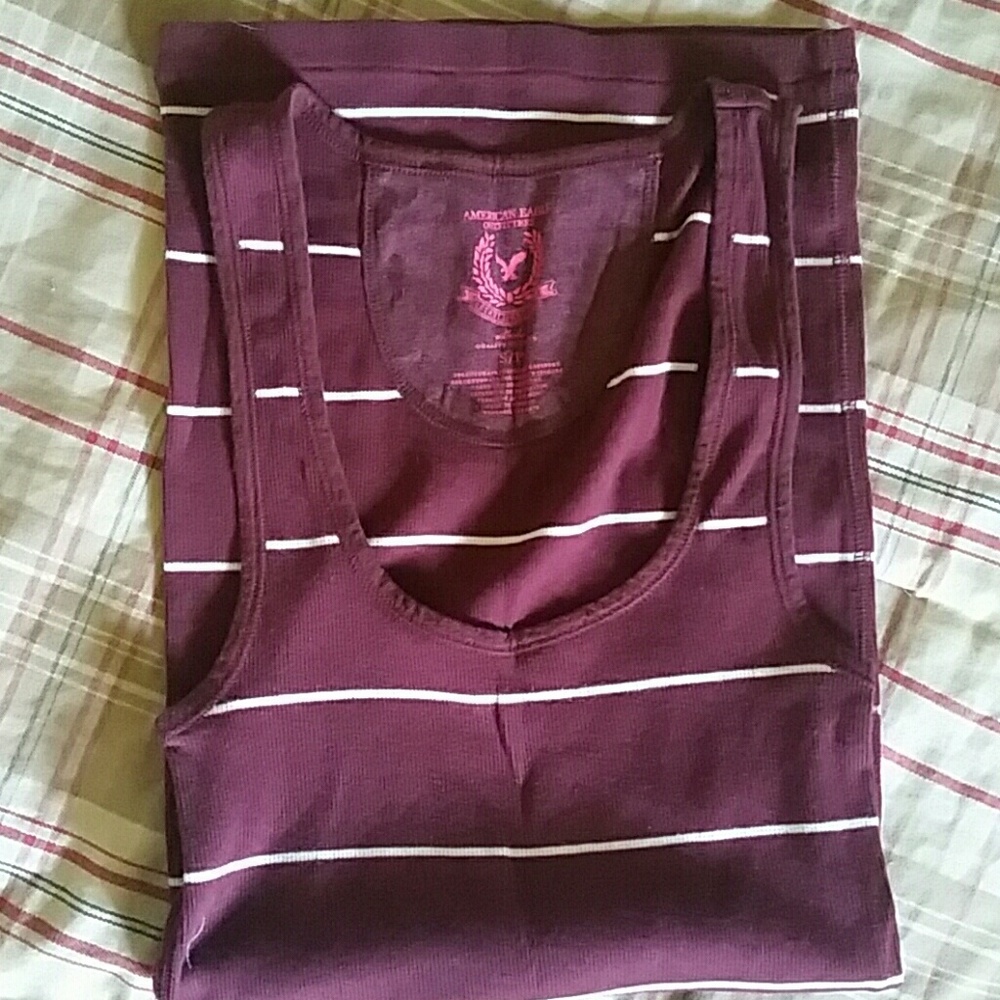 AEO Long Striped Tank Top